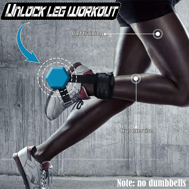 Knöchelriemen für Kabelmaschine, verstellbar, 1 Paar, Übung, atmungsaktiv,.