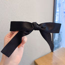 Bow Headband Hair Rope Elegant Women Korean Ribbon Hairpin Girl Ponytail Holder