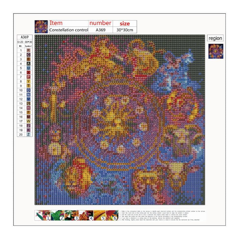 5D DIY Full Drill Diamond Painting Constellation Cross Stitch Embroidery Newly