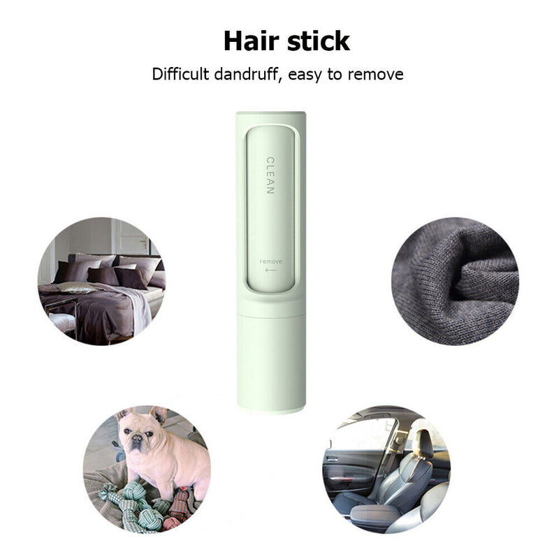 Hair Remover Lint Roller Fur Clothes Cleaning Sticky Dust Brush (Green) Newly