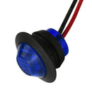 5pcs 12V-24V 3 SMD LEDs Trailer Side Marker Lights Clearance Light (Blue) Newly