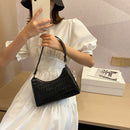 Retro PU Women Underarm Shoulder Bag Solid Purse Small Lady Elegant Handbags