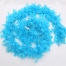 2M Christmas Tree Blue Feather Boa Strip Xmas Ribbon Wedding Garland Decor,`