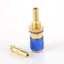 Water Cooled Gas Adapter Quick Connector for MIG TIG Welding Torch (Blue) Newly