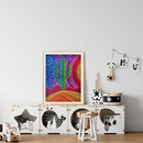 Diamond 5D Sunset Cactus Full Special Drill Rhinestone Picture