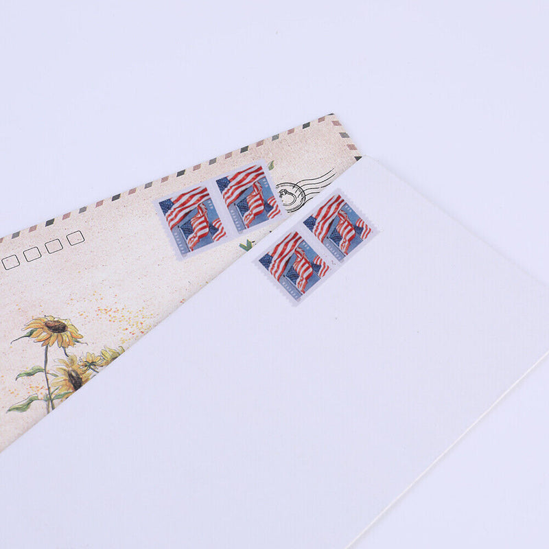 1 Roll 100 Labels American Flag Stickers Patriotic Adhesive Tag Seals Stick