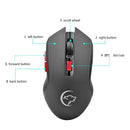 2.4G Wireless Gaming Mouse 2400DPI 6 Buttons Optical Mice with USB Receiver