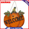 Wood Pumpkin Welcome Door Sign Home Background Wall During Living Room Decor