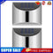 2pcs Warm White 4 LED Solar Lights Waterproof  Wall Stair Lamp for Security