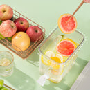 0.92-Gallon Beverage Dispenser with Spigot Leak-Proof for Fridge (Green) Newly