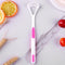Tongue Brush Tongue Scraper Cleaner Oral Care Tongue Cleaning Tool (Pink)