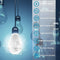 Wireless Wi-Fi Home IR Smart IP E27 1080P Light Bulb Camera 360°