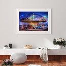 DIY 5D Diamond Painting Carousel Cartoon Full Round Drill Rhinestone Wall Decor