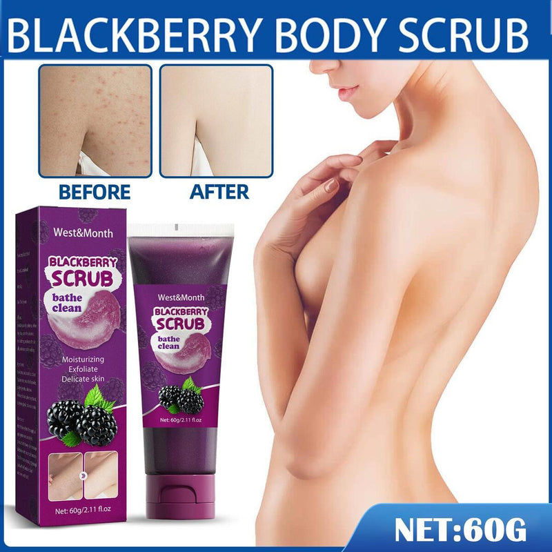 Blackberries Body Scrub Skin Care Oil Control Exfoliating Nourishes Whitening`