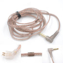 High-Purity Copper Twist Earphone Cable for KZ/CCA ZST ZSR Cord (B No Mic) Newly