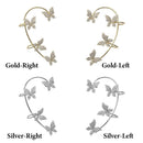 No Pierced Women Men Non Piercing Tragus Earrings Rhinestones Ear Cuff Ear Wrap
