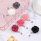 Stationery Lanyards Key Ring Badges Holder Rose Shape Badge Reel For 2PCS