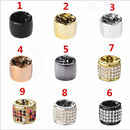 9 PCS Punk Elastic Woman Crystal Ponytail Holder Hair Cuff Headband Hair Ring