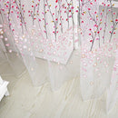 Wintersweet  Curtain Tulle Window Treatment Voile Drape Valance Pink