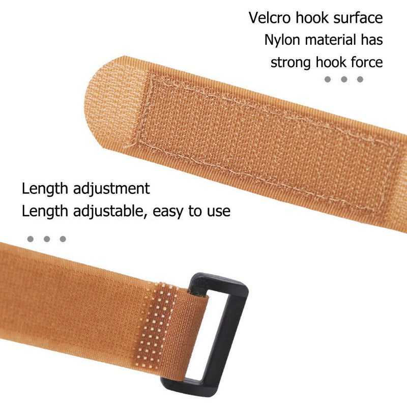 2x Nylon Fixing Strap Adjustable Quick Release Outdoor Tent Hiking Luggage Belts