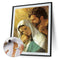DIY Paint By Number Kit Frameless Family of Jesus Handpainted Canvas Art Deco
