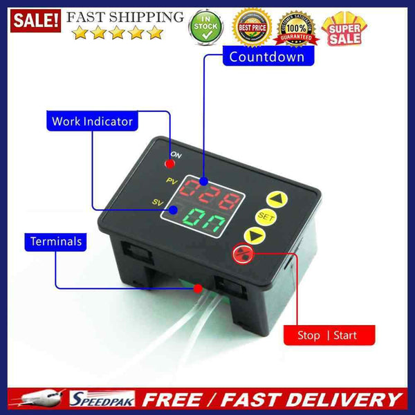 T2310 Normally Open Programmable Digital Time Delay Relay Timer Control Module