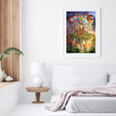 11CT Full Cross Stitch Sky Rainbow Counted DIY Embroidery Home Decoration G