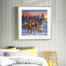 Oil Paint By Numbers Picture DIY Drawing Farmhouse Deer Acrylic Paint Decor Art