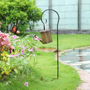 Solar LED Watering Can Lamp Hanging Bracket Holder Garden Pathway Decoration