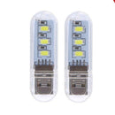 2pcs U Disk Shape LED USB Night Light Portable Mini Computer Lamp
