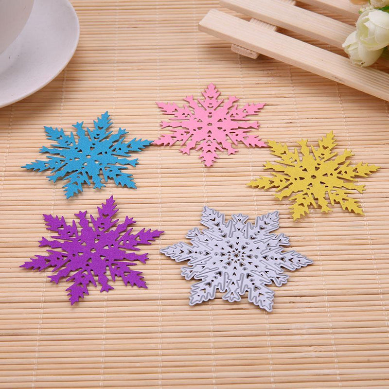 6.8cm 9.6cm Snowflake Punching Molds Metal Embossing Stencil for Scrapbook