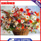 Painting By Numbers Kit DIY Basket Flower Hand Painted Canvas Oil Art Picture