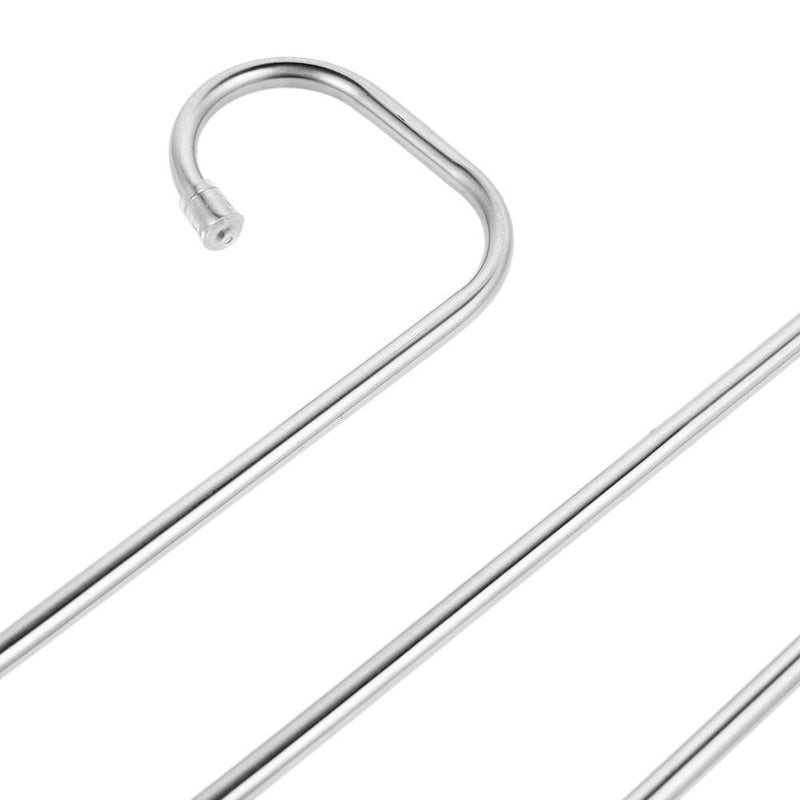 5pcs Stainless Steel Pants Hanger Clothes Rack Closet Holder Organizer