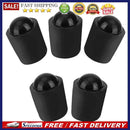 5pcs Billiard Cue Rubber Protective Sleeve Billiard Accessories (Black)