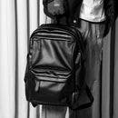 Fashion Travel Waterproof Large Rucksack School Bag Leather Laptop Backpack