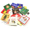 Xmas Patterns Mini Greeting Cards With Envelope Merry Christmas Postcard