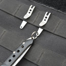 Portable Pocket Bag Suspension Clip Stainless Steel with Key Chain Carabiner