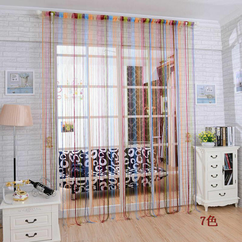 Room Divider Fly Screen Curtain Strip Tassel Colorful Door Window Panel Ho hot.