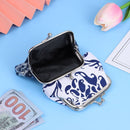 Bag Casual Tote Floral Design Mini Wall Bag Women Purse Buckle Coin Purse