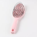 Detangling Hair Comb Scalp Massage Wet Curly Hair Brush Salon Tool (Pink) Newly