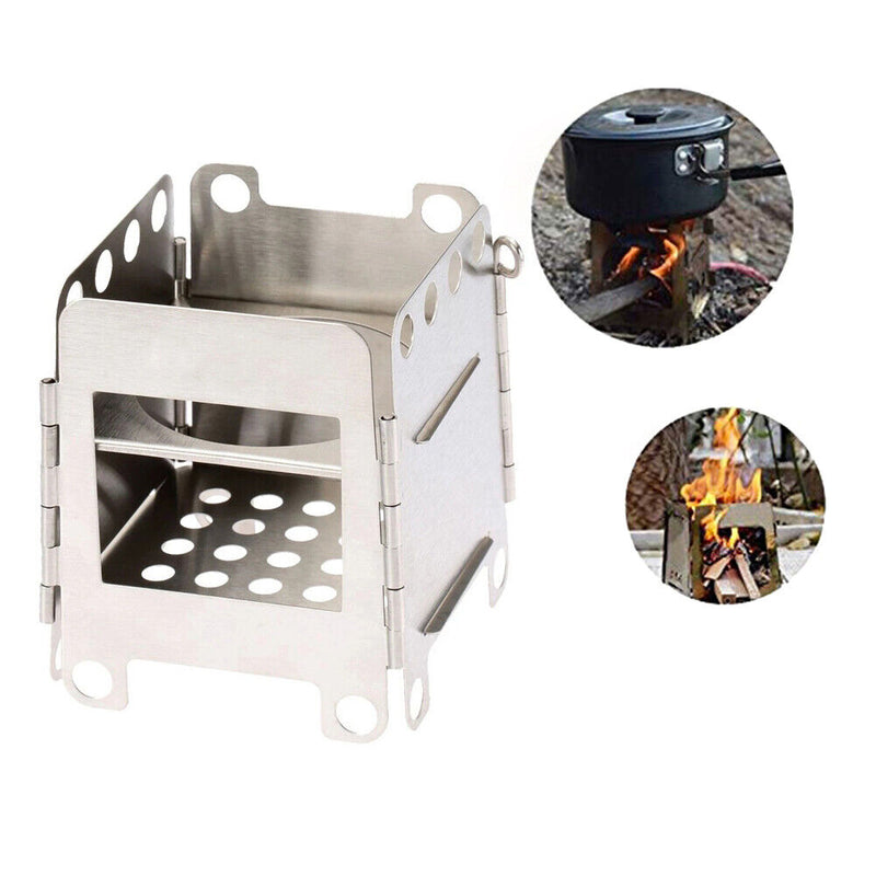 Outdoor Firewood Stove Portable Camping Picnic Travel Hiking BBQ Charcoal Stove