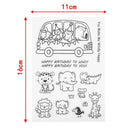 Happy Birthday ?DIY Transparent Silicone Seal Stamp Scrapbooking Cards(3)