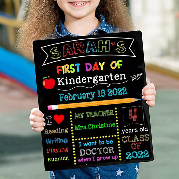 First & Last Day of School Chalkboard Sign - 10" x 12" inches~