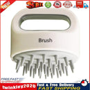 Silicone Scalp Head Massager Comb Handheld Hair Washing SPA Brush (Grey) Newly