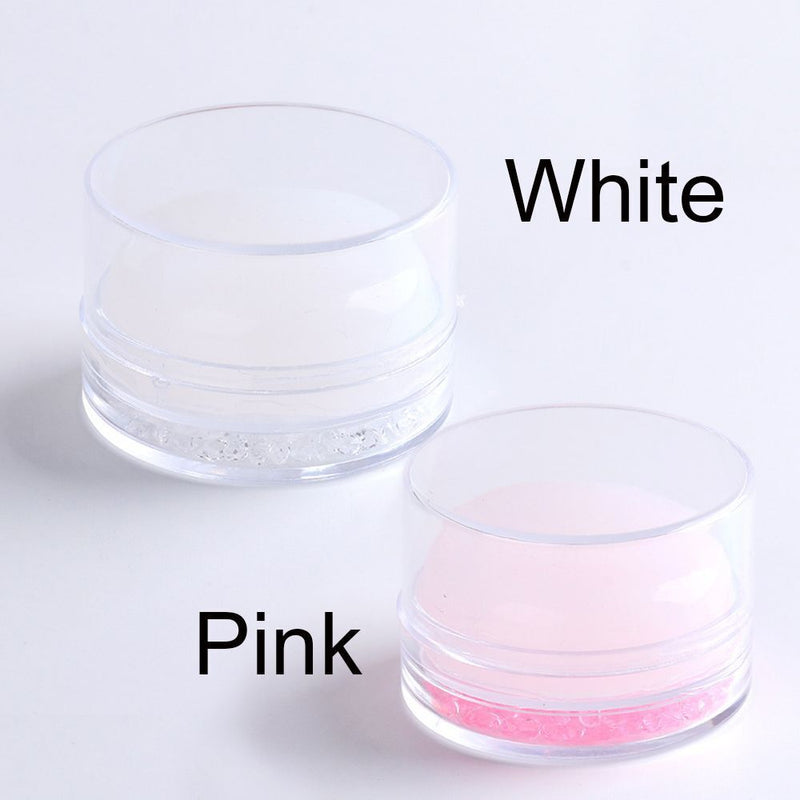 DIY French Nail Clear Jelly Nail Stamper Scraper Set Diamond Design Nail Art