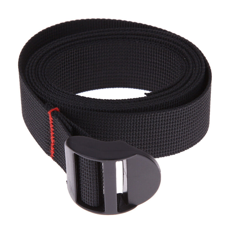Black Nylon Cargo Tie Down Luggage Lash Belt Work Load 125kg Strap Approx