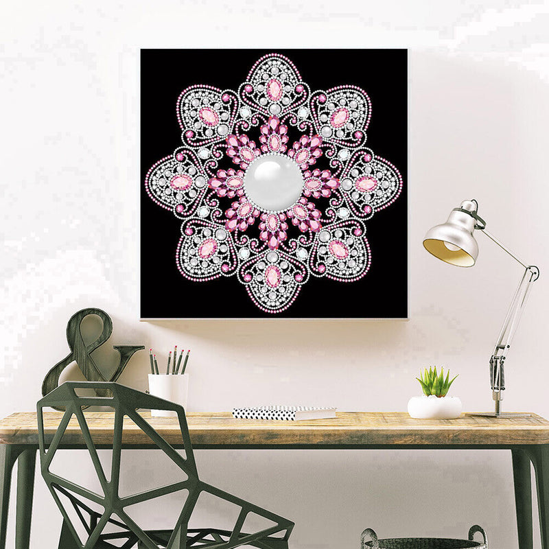 Part Special-Shaped Drill Rhinestone Diamond Painting Datura Handwork Home Decor