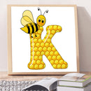 Diamond Painting 5D DIY Bee Full Round Drill Rhinestone Picture (B3128)