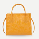 Retro Alligator PU Women Shoulder Totes Bag Female Portable Solid Color Handbags