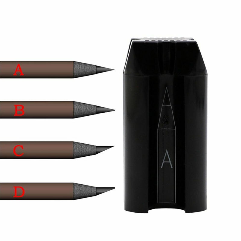 Duckbill-Shape Eye Makeup Shaping Tool Eyebrow Pencil Shaper 4-in-1 Plastic